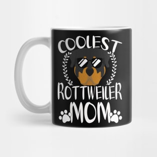 Glasses Coolest Rottweiler Dog Mom Mug